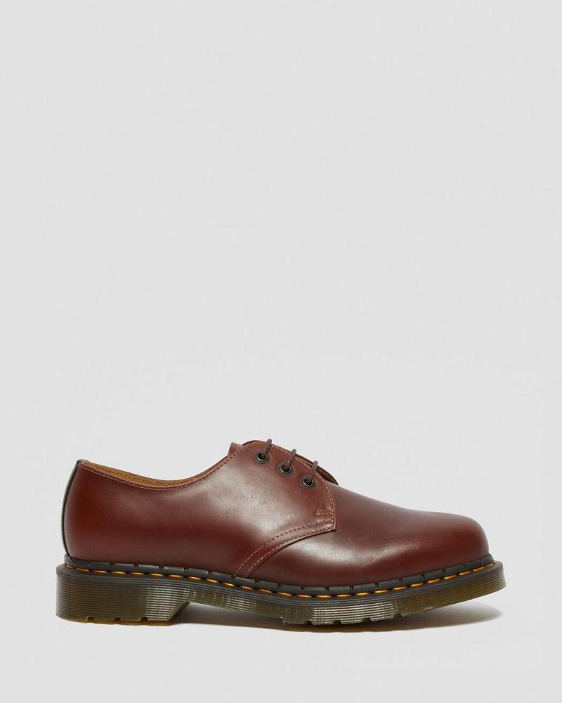 Brown / Black Men's Dr Martens 1461 Men's Abruzzo Leather Oxfords Shoes | CA 599SGL